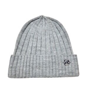 Michael Michael Kors Knit Beanie Hat Ribbed Cuffed‎ Winter Warm Gray One Size